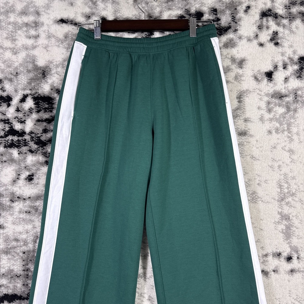 YPB Abercrombie Sweatpants Womens Size Small Green Wide Leg Baggy Y2k Streetwear - Picture 3 of 13